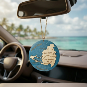 Pendentif de rétroviseur centrale - modèle île de St Martin